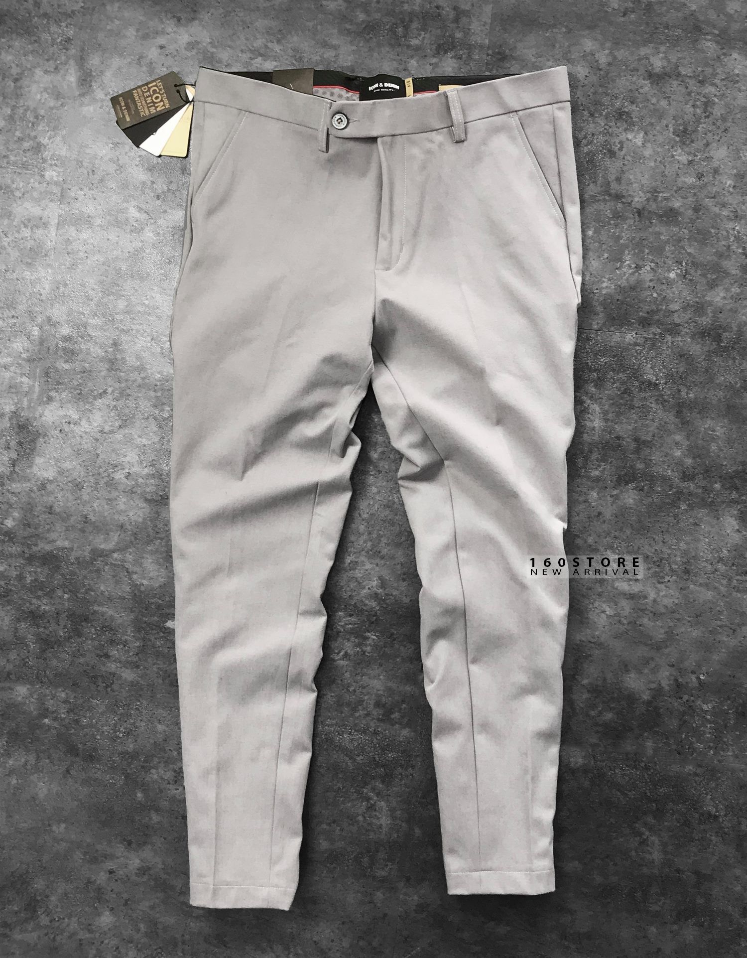 Icon & Denim Trousers with Zip
