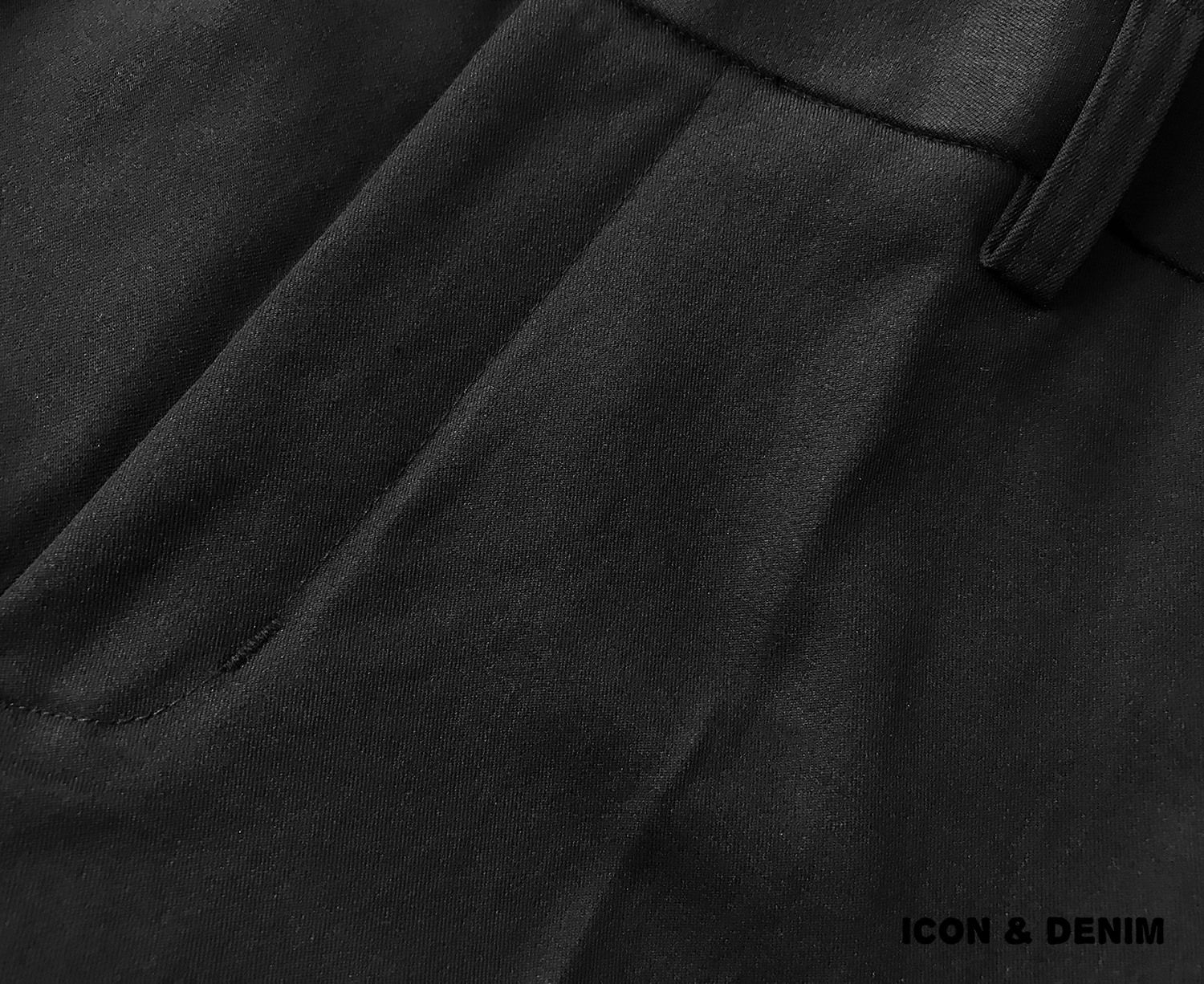 Icon & Denim Trousers with Zip