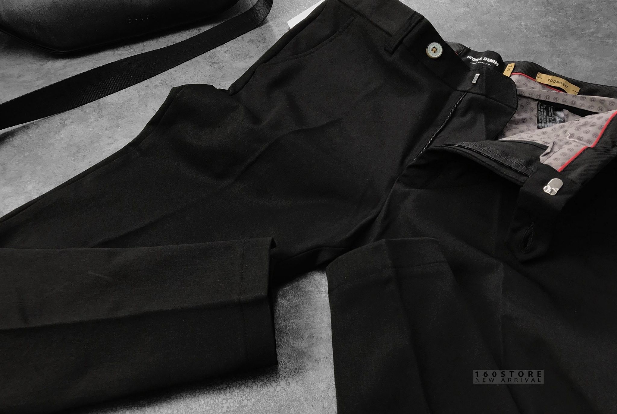 Icon & Denim Trousers with Zip