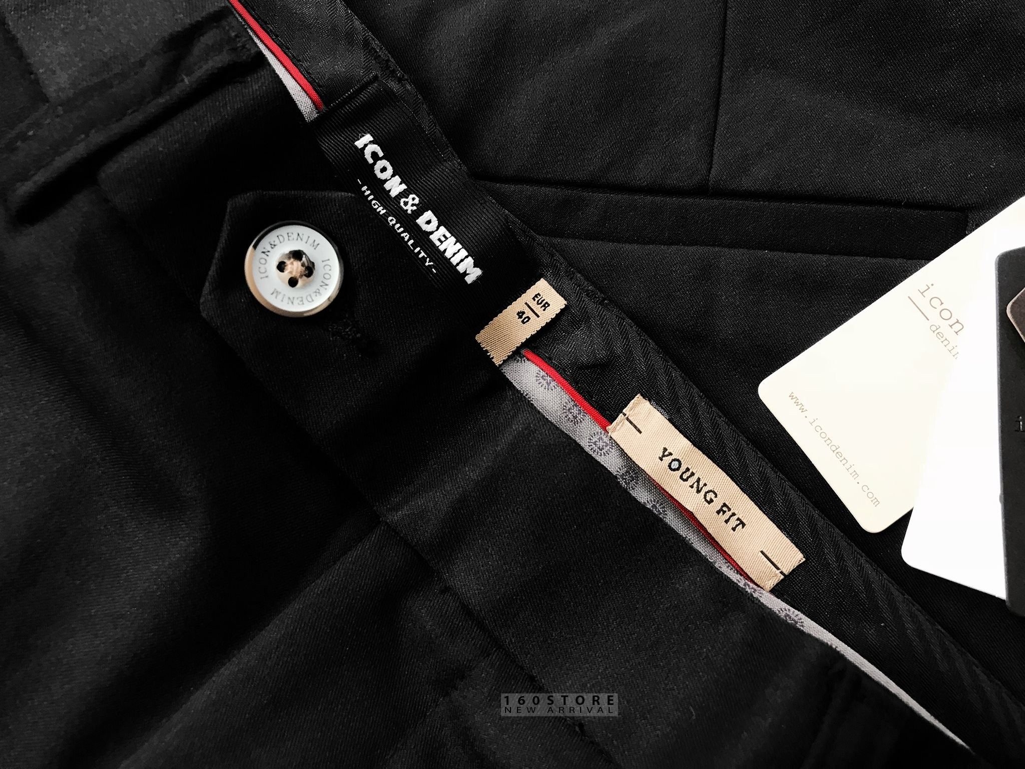 Icon & Denim Trousers with Zip