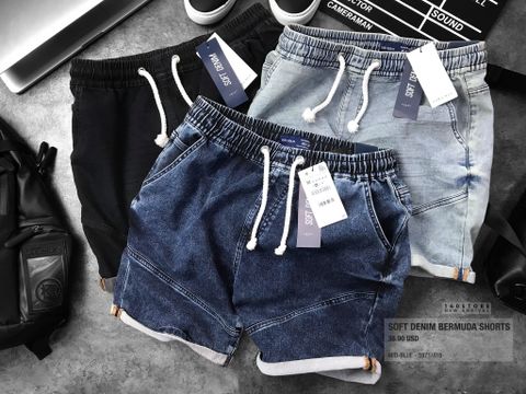 ZRA Soft Denim Bermuda Shorts