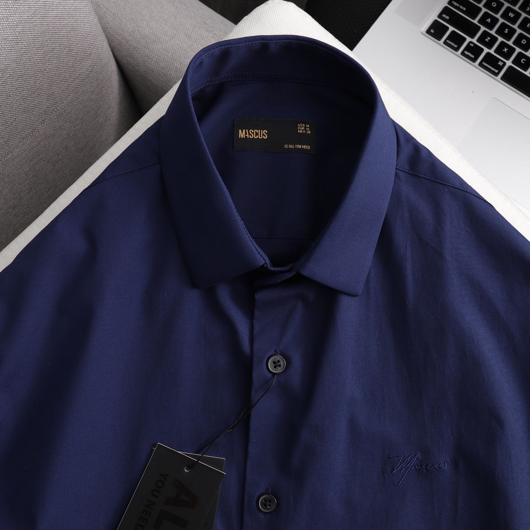 Áo sơmi tay ngắn MASCUS basic slim
