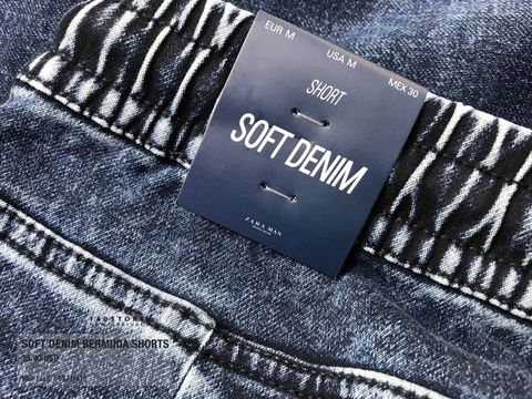 ZRA Soft Denim Bermuda Shorts