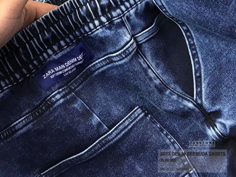 ZRA Soft Denim Bermuda Shorts