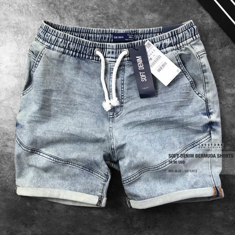 ZRA Soft Denim Bermuda Shorts