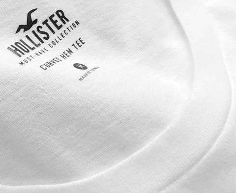 H0LLISTER Must-have Curved Hem T-shirt 3 Pack