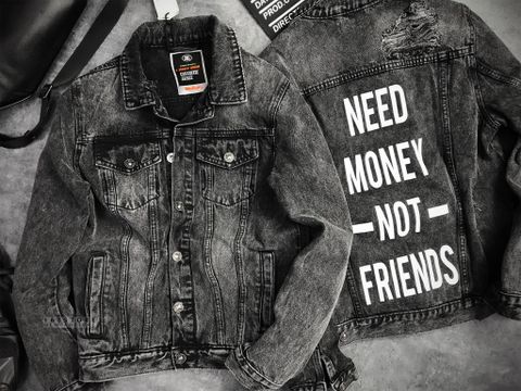 Icon & Denim Back Print Denim Jackets