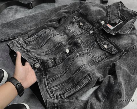 Icon & Denim Back Print Denim Jackets