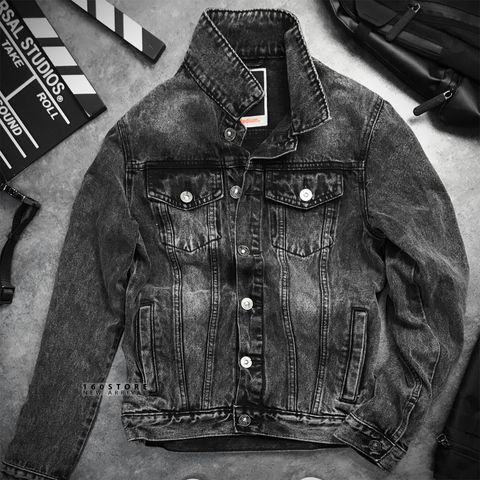 Icon & Denim Back Print Denim Jackets