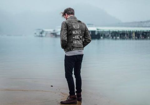 Icon & Denim Back Print Denim Jackets
