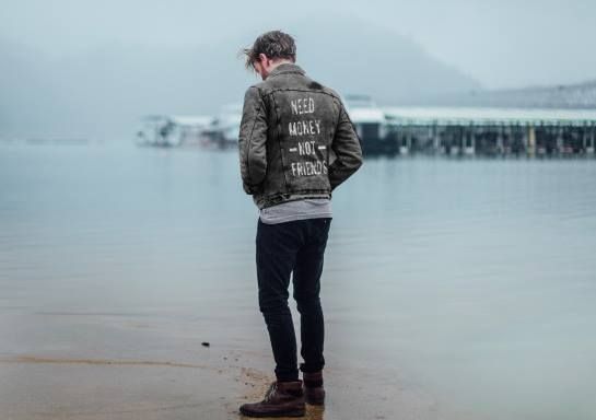 Icon & Denim Back Print Denim Jackets