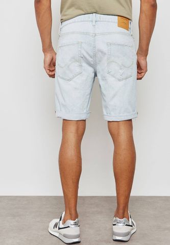J.&.J Ripped Denim Shorts