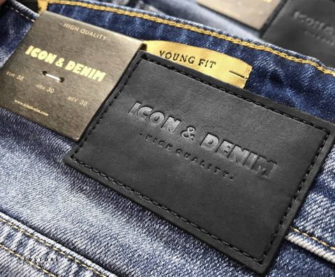 Icon & Denim Ripped Jeans with Zip