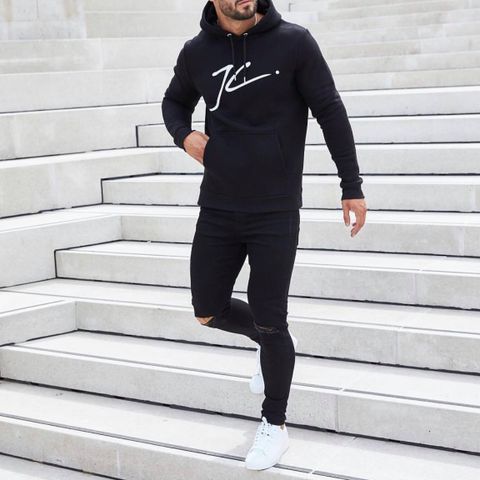 ZRA Ripped Knee Black Jeans