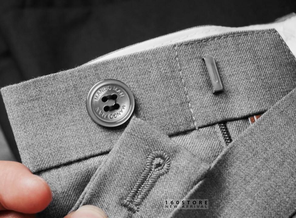 MNG Cropped Slim Fit Trousers