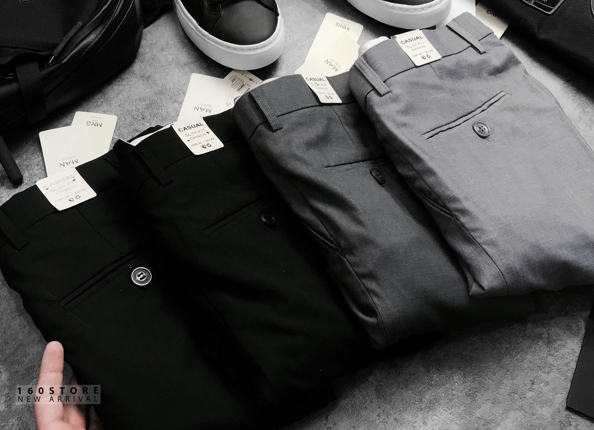 MNG Cropped Slim Fit Trousers