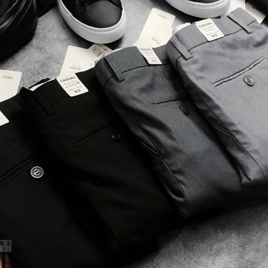 MNG Cropped Slim Fit Trousers