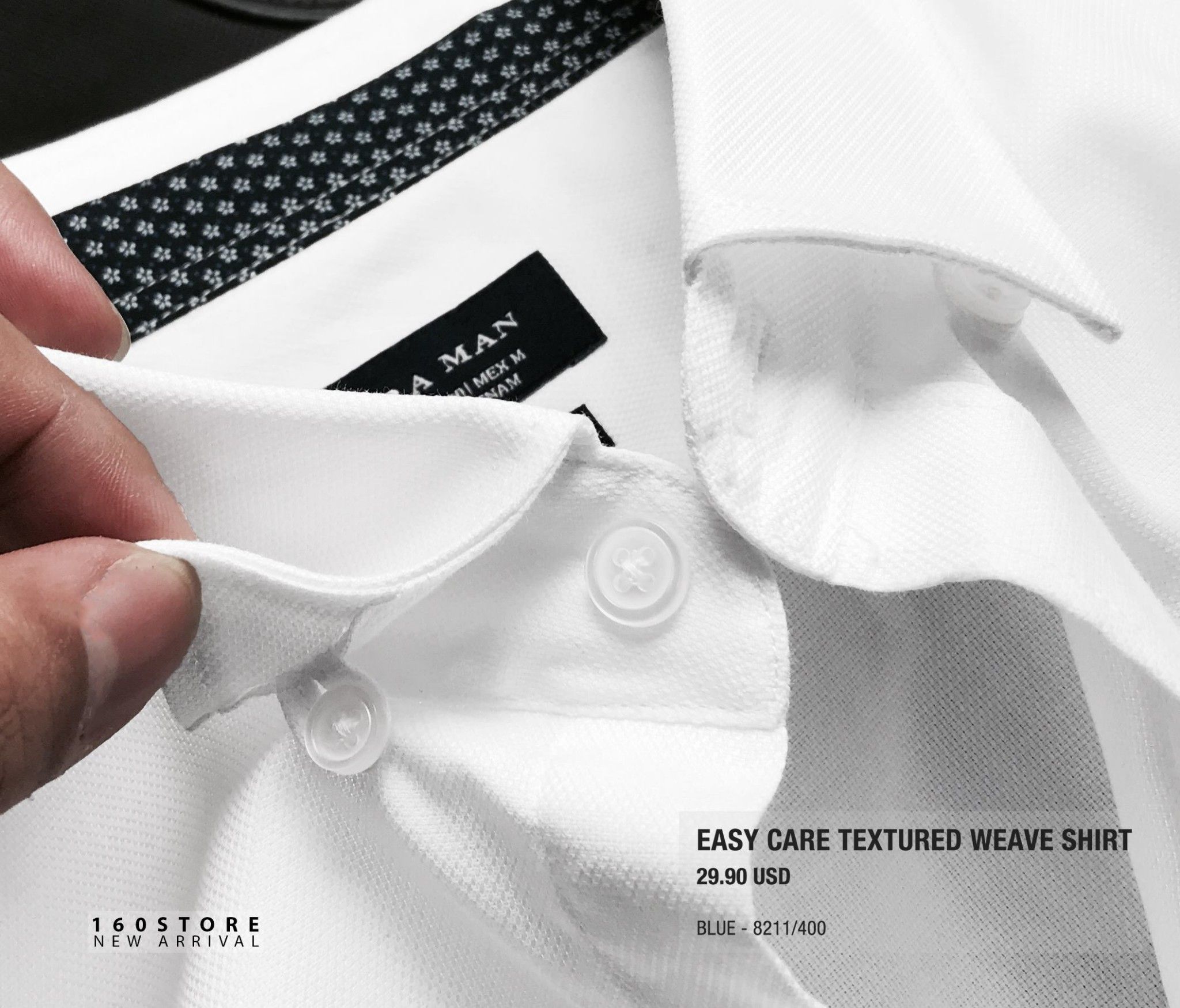 ZRA Easy Care Textured Weave Shirts