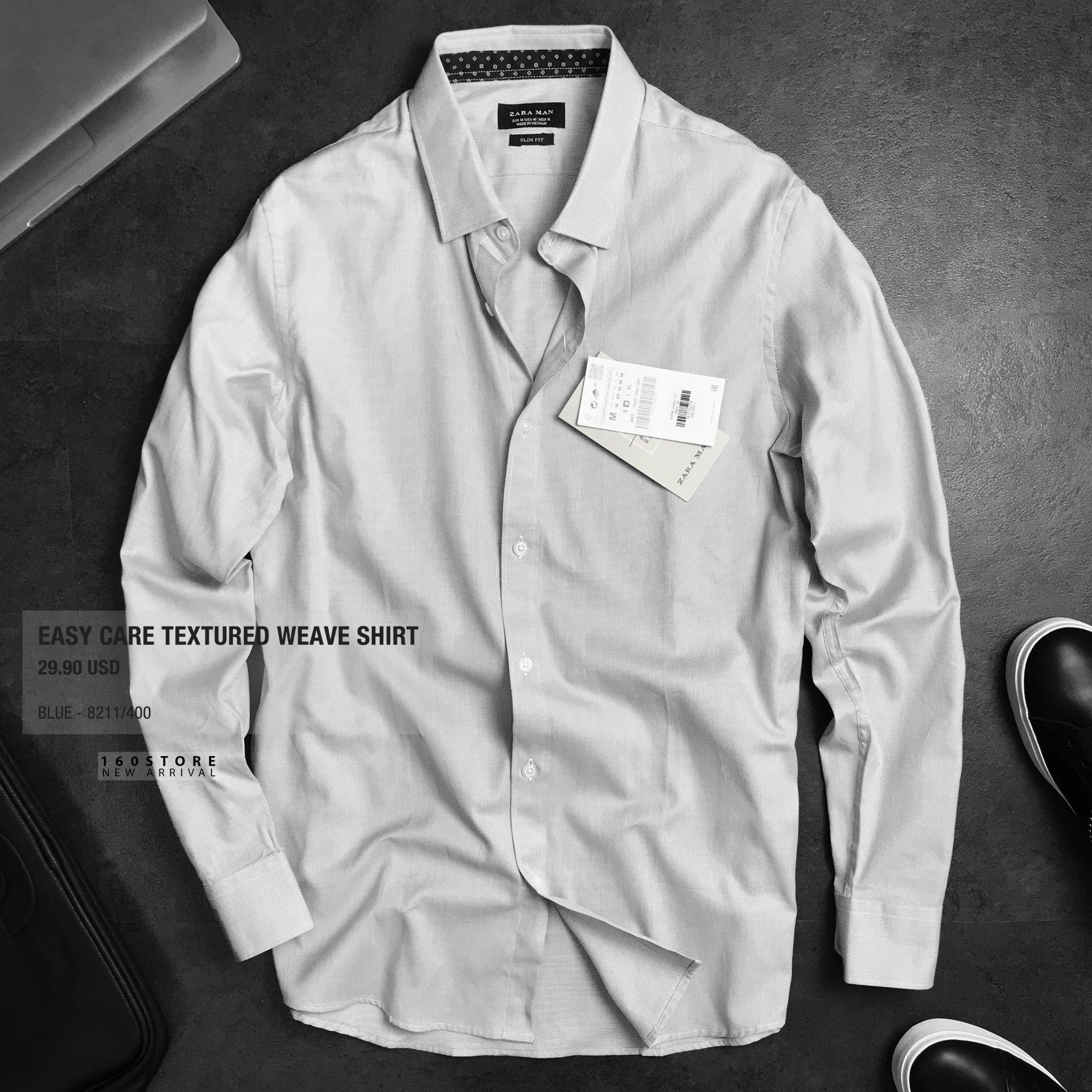 ZRA Easy Care Textured Weave Shirts