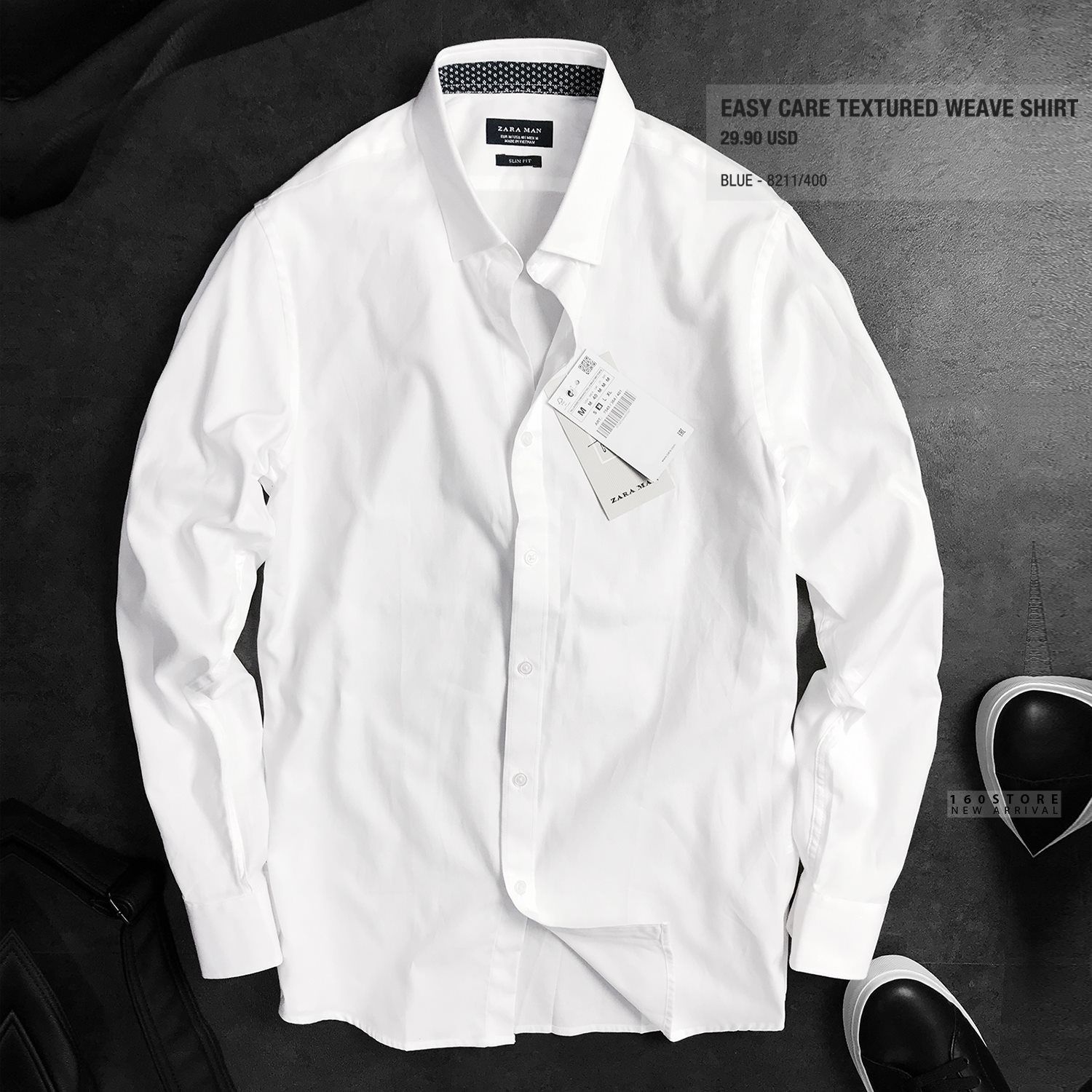 ZRA Easy Care Textured Weave Shirts