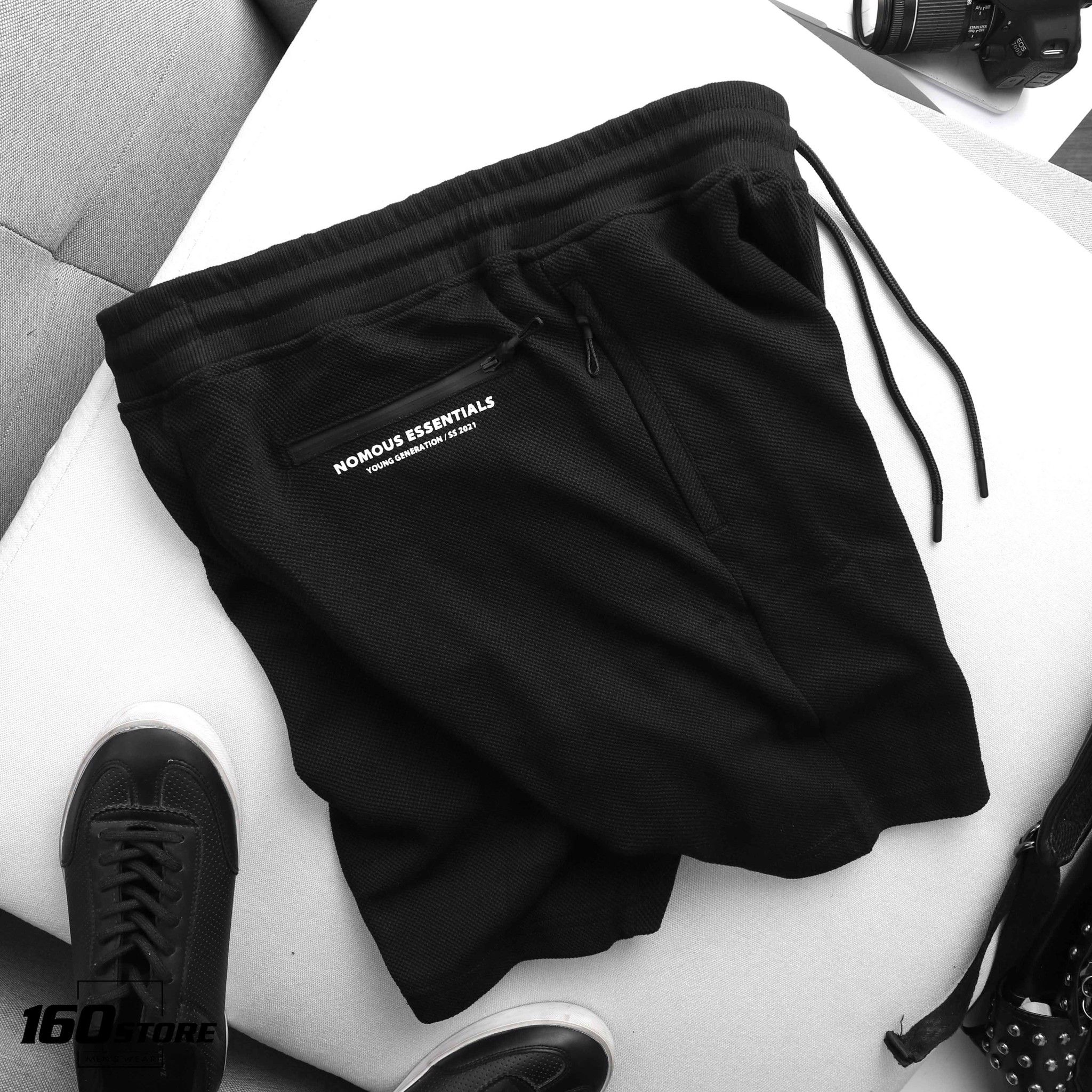 Quần Short NOMOUS ESSENTIALS Pique Black