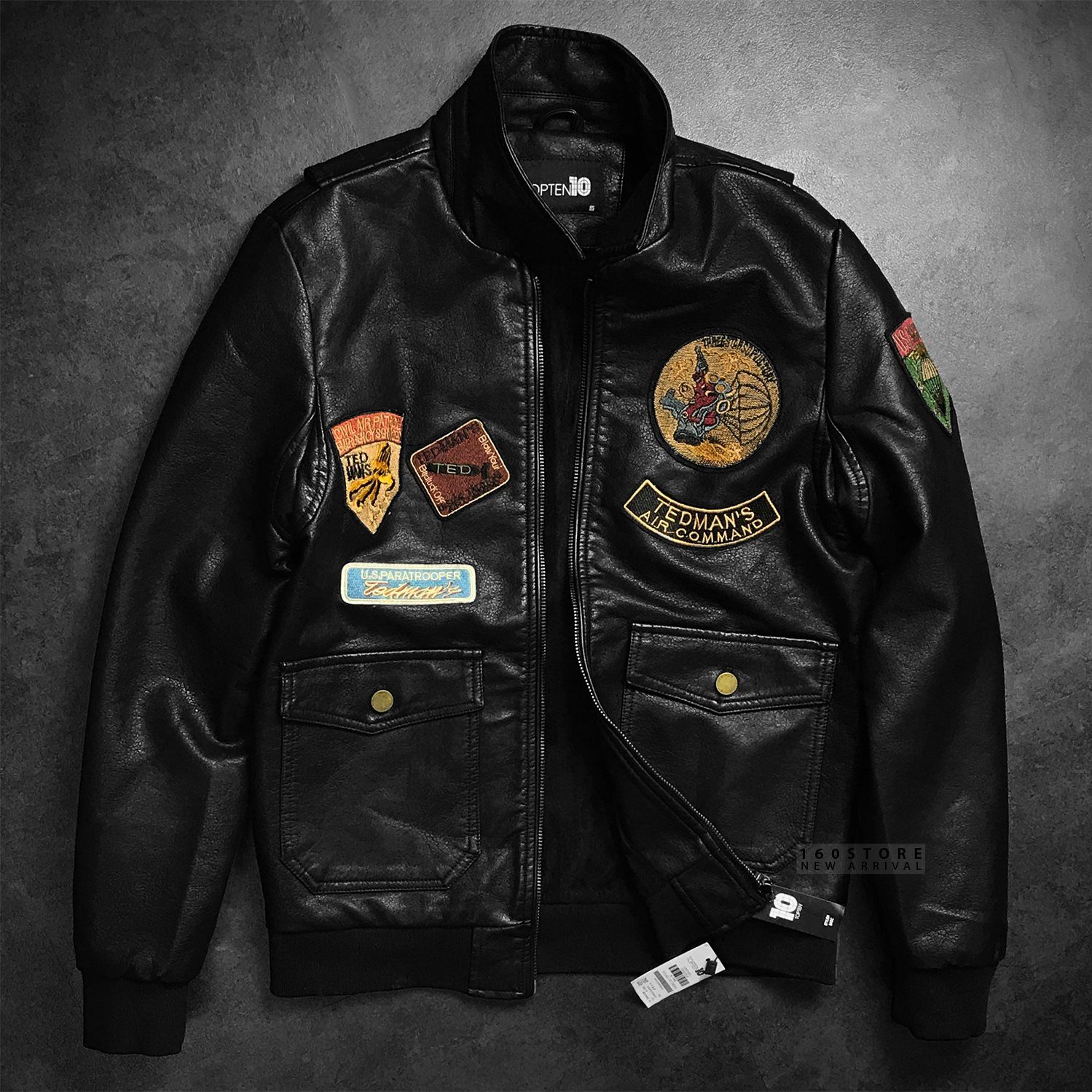 T0PTEN Faux Leather Jackets