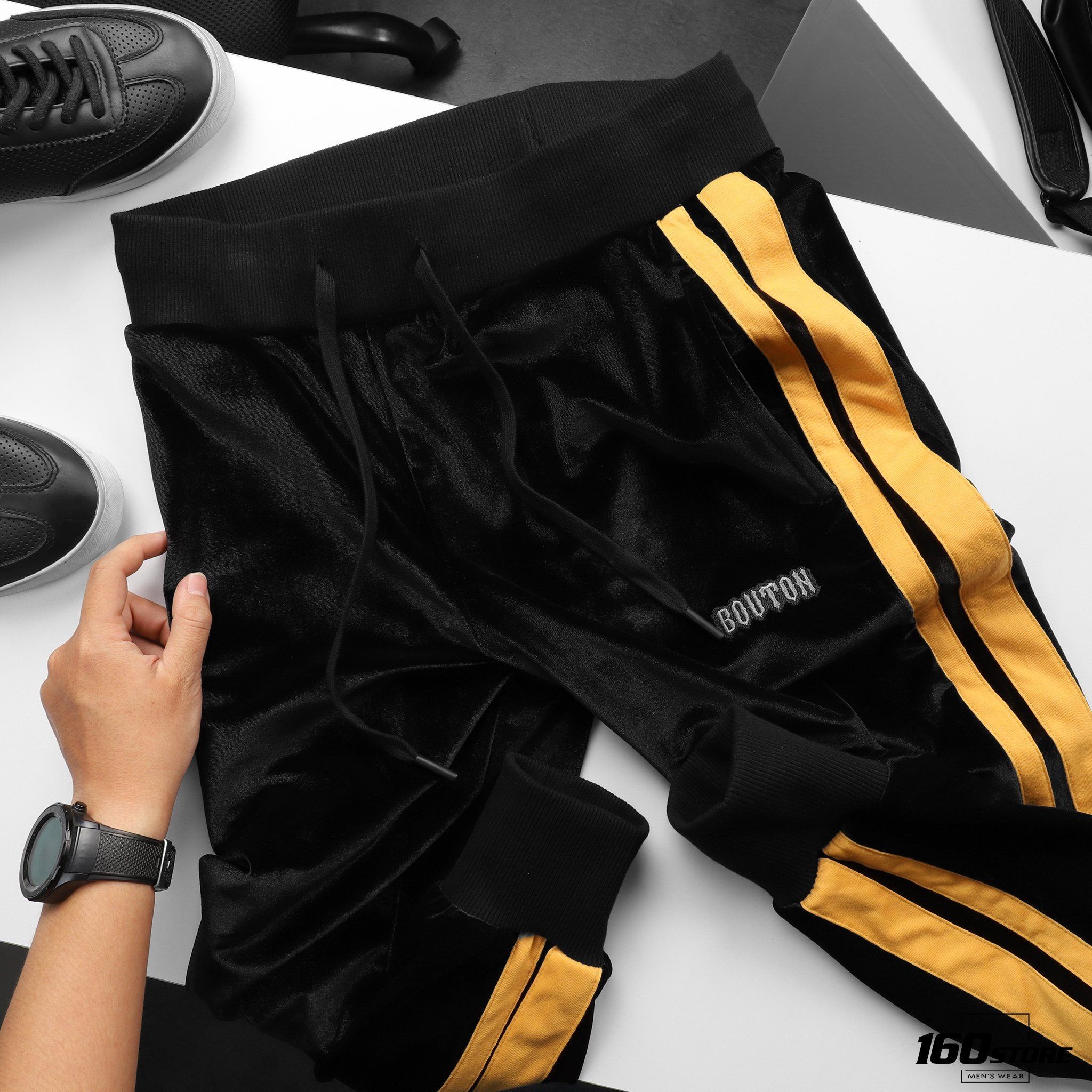 Quần Jogger BOUTON nhung