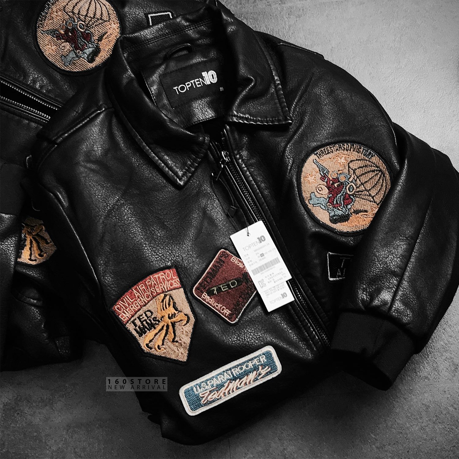 T0PTEN Faux Leather Jackets