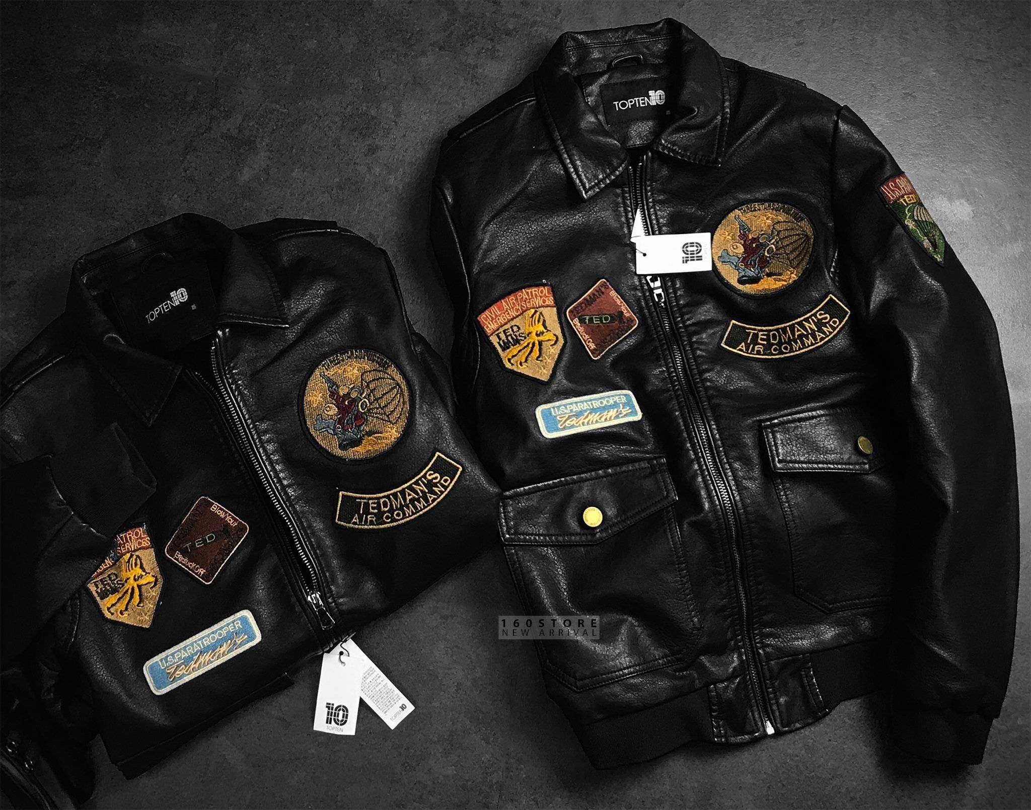 T0PTEN Faux Leather Jackets