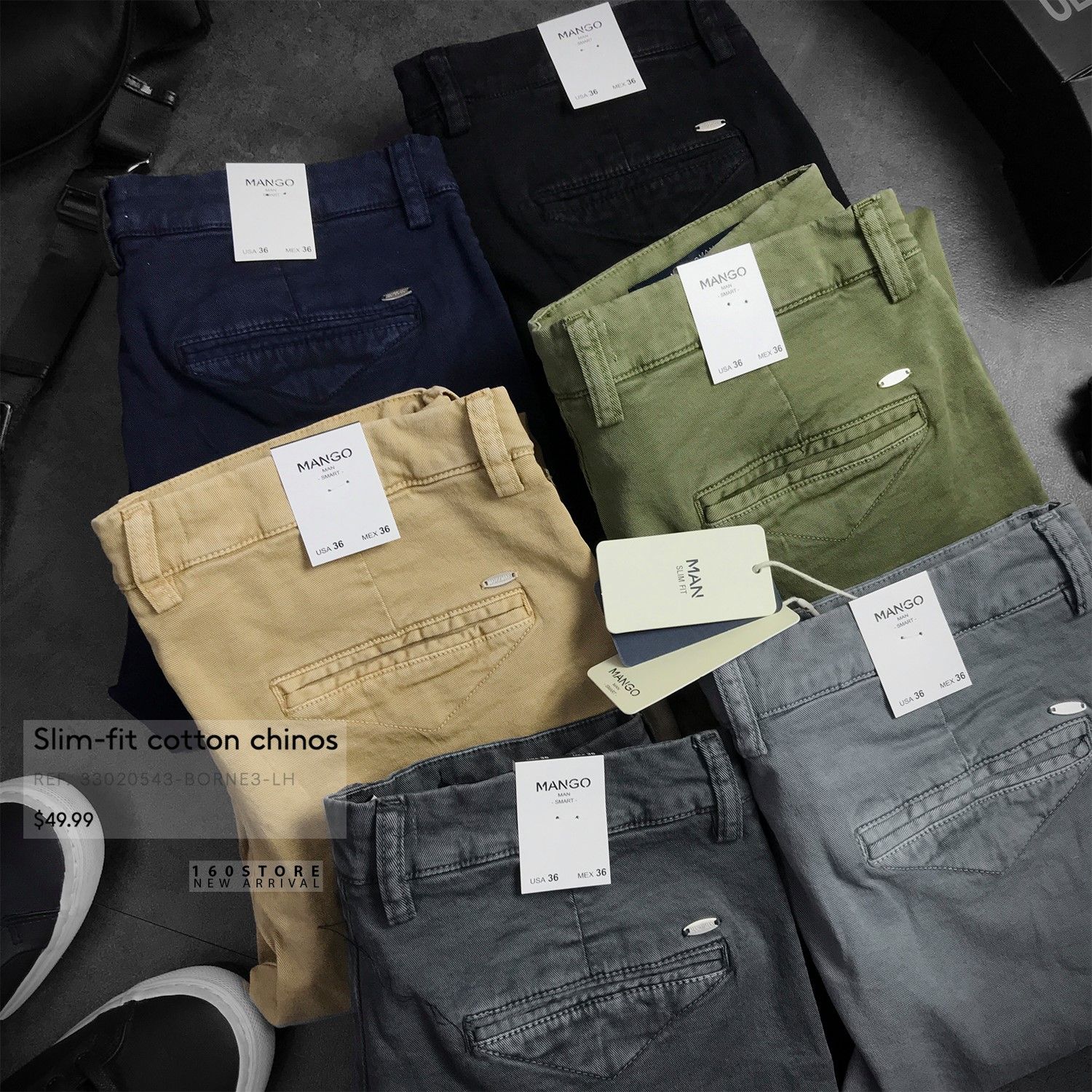 MNG Slim fit Cotton Chinos