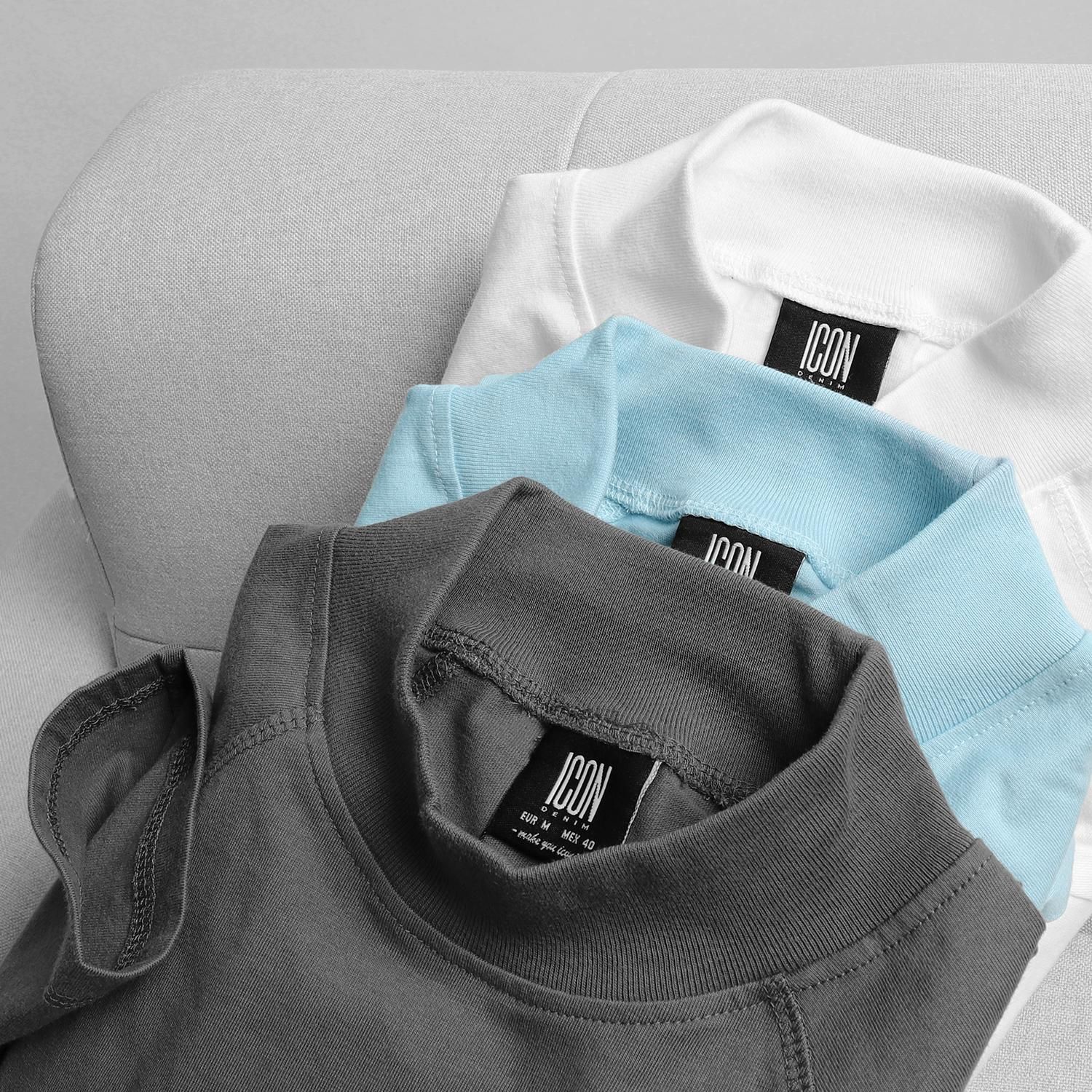 Áo thun ICON DENIM turtle neck (TD)