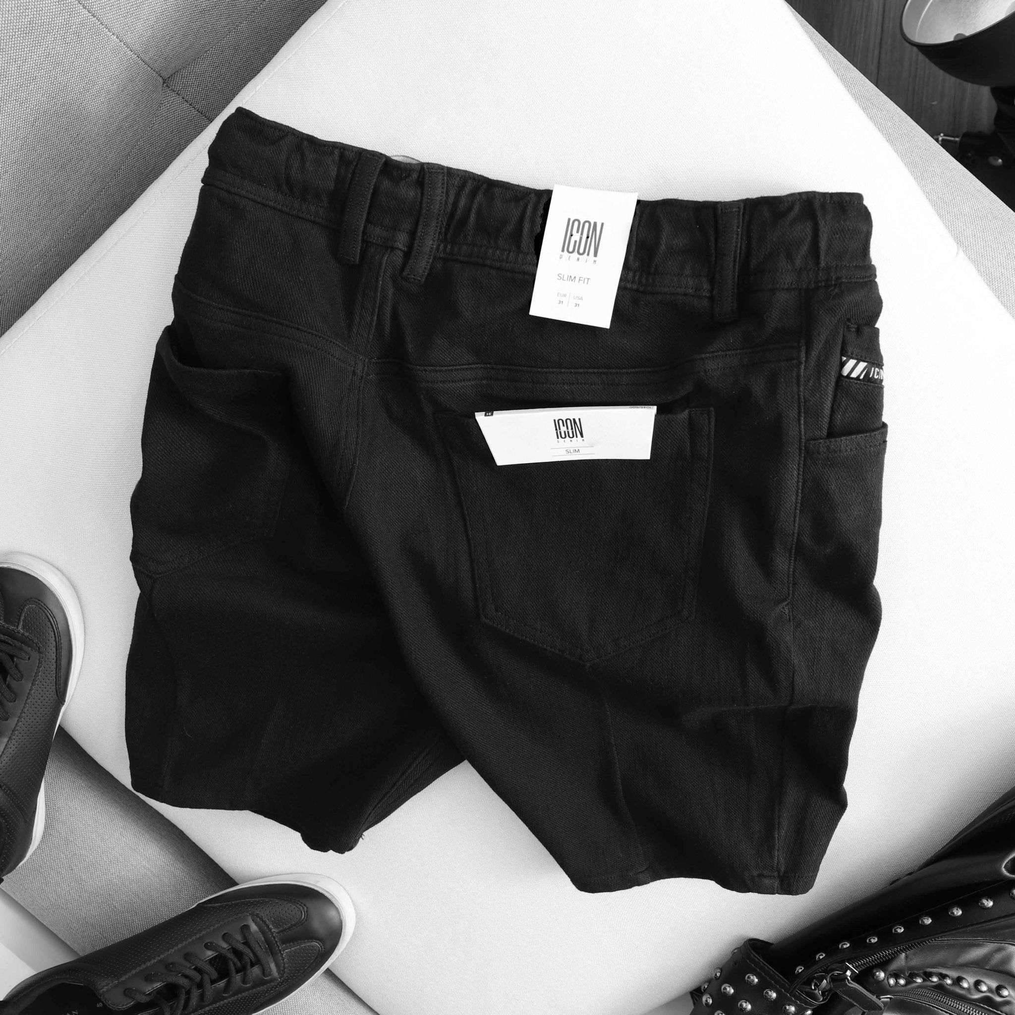 Quần Short jeans ICON DENIM Wash