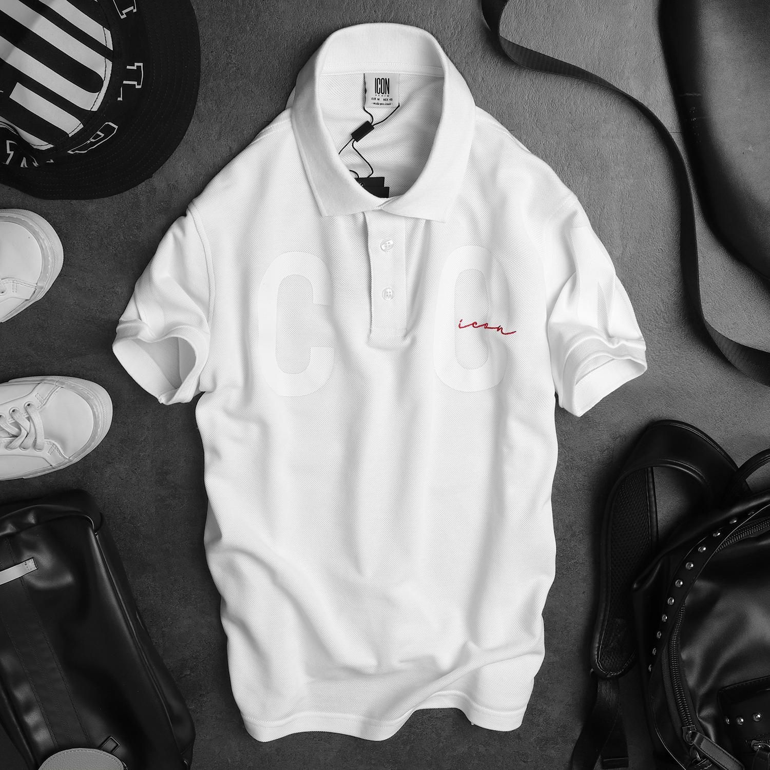 Áo polo ICON DENIM printed