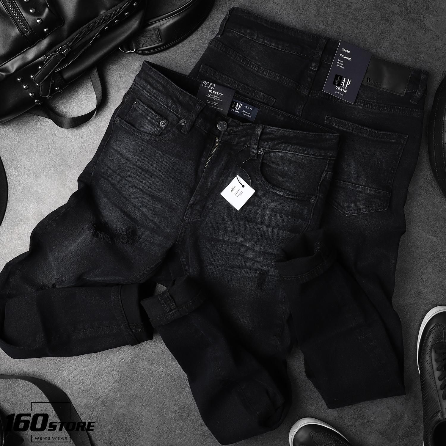 Quần jean G.A.P black skinny
