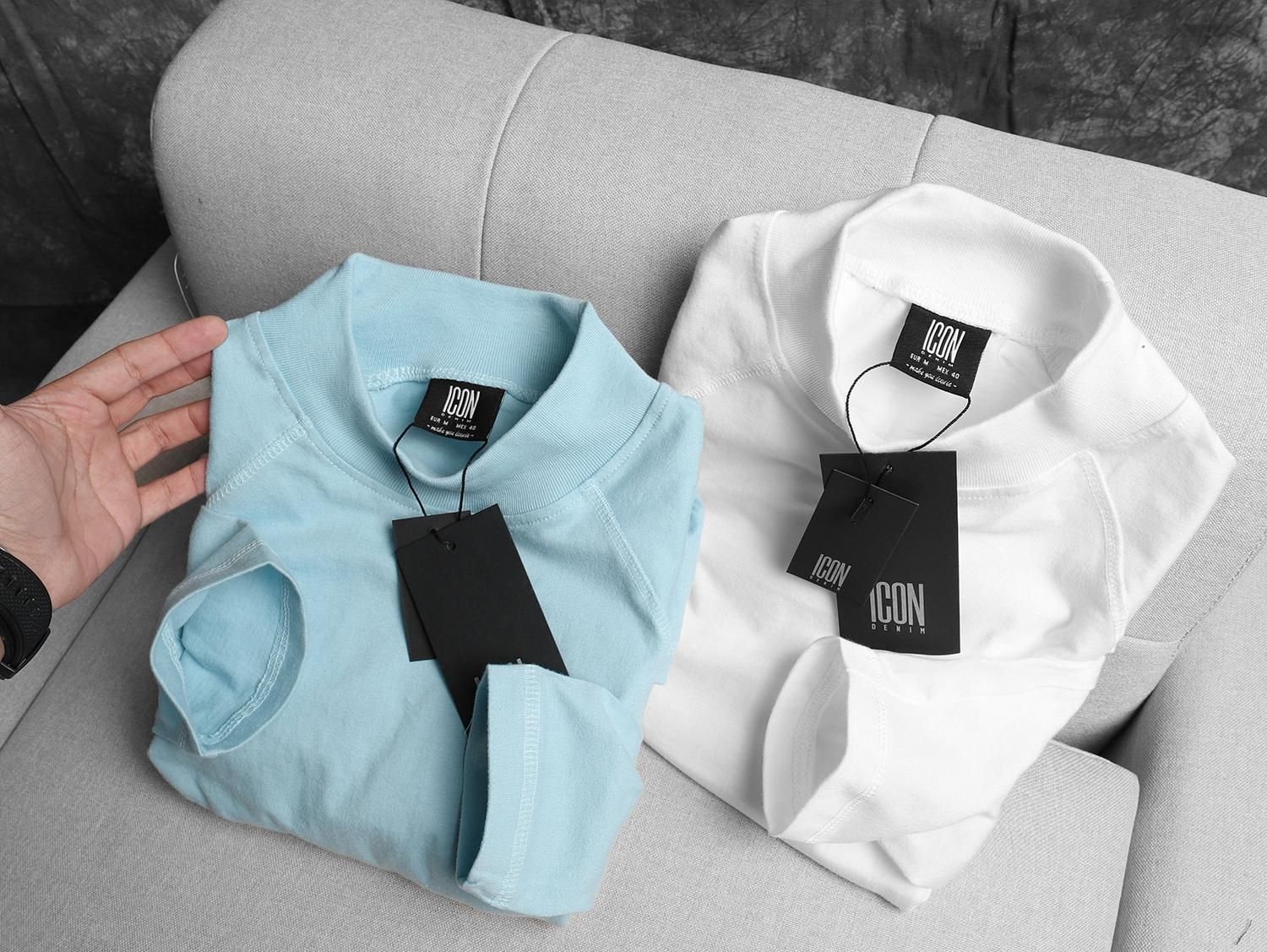 Áo thun ICON DENIM turtle neck (TD)