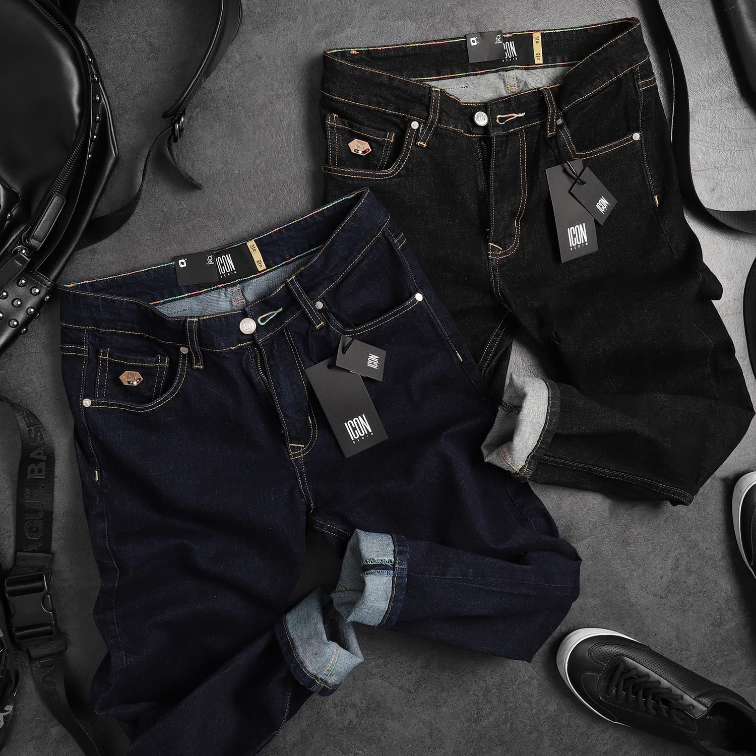 Quần jean ICON DENIM indigo black