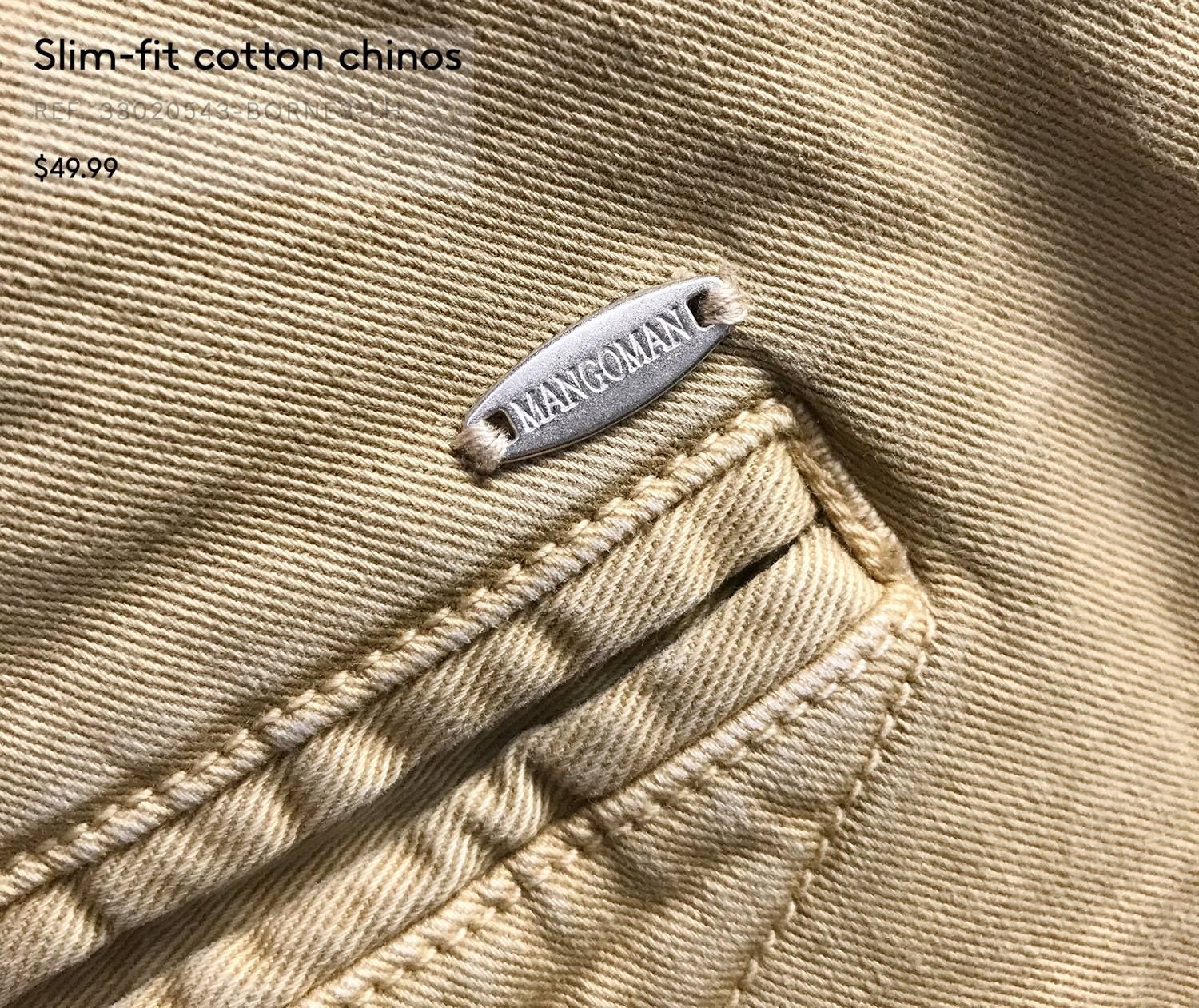 MNG Slim fit Cotton Chinos