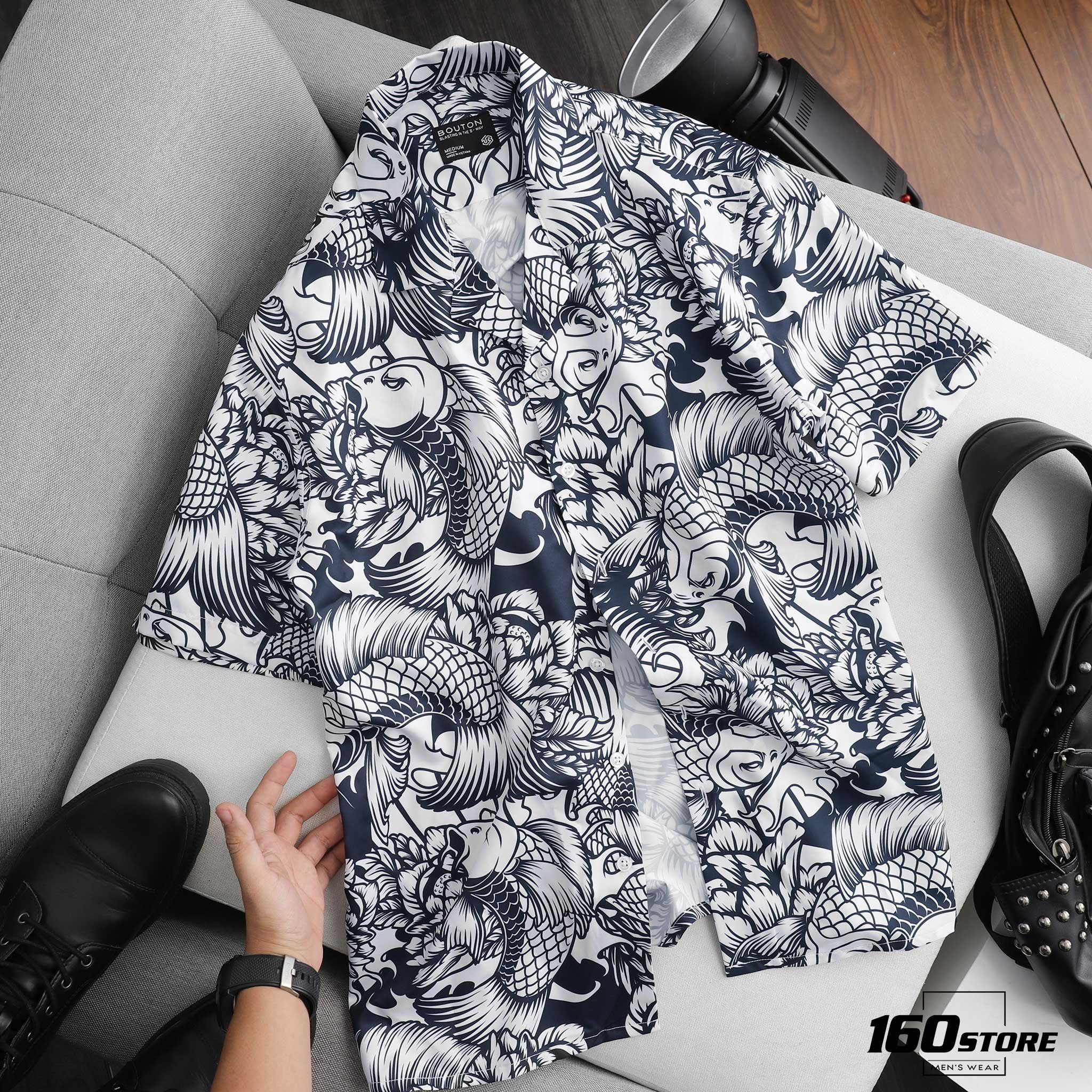 Áo sơmi BOUTON carp printed
