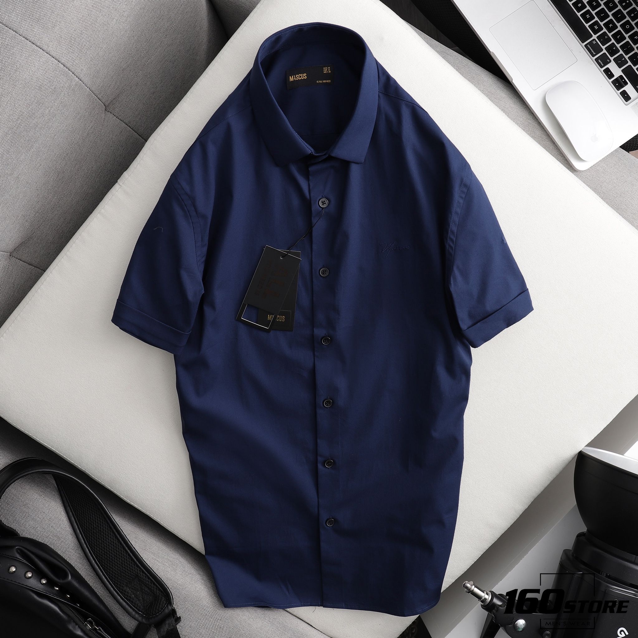 Áo sơmi tay ngắn MASCUS basic slim