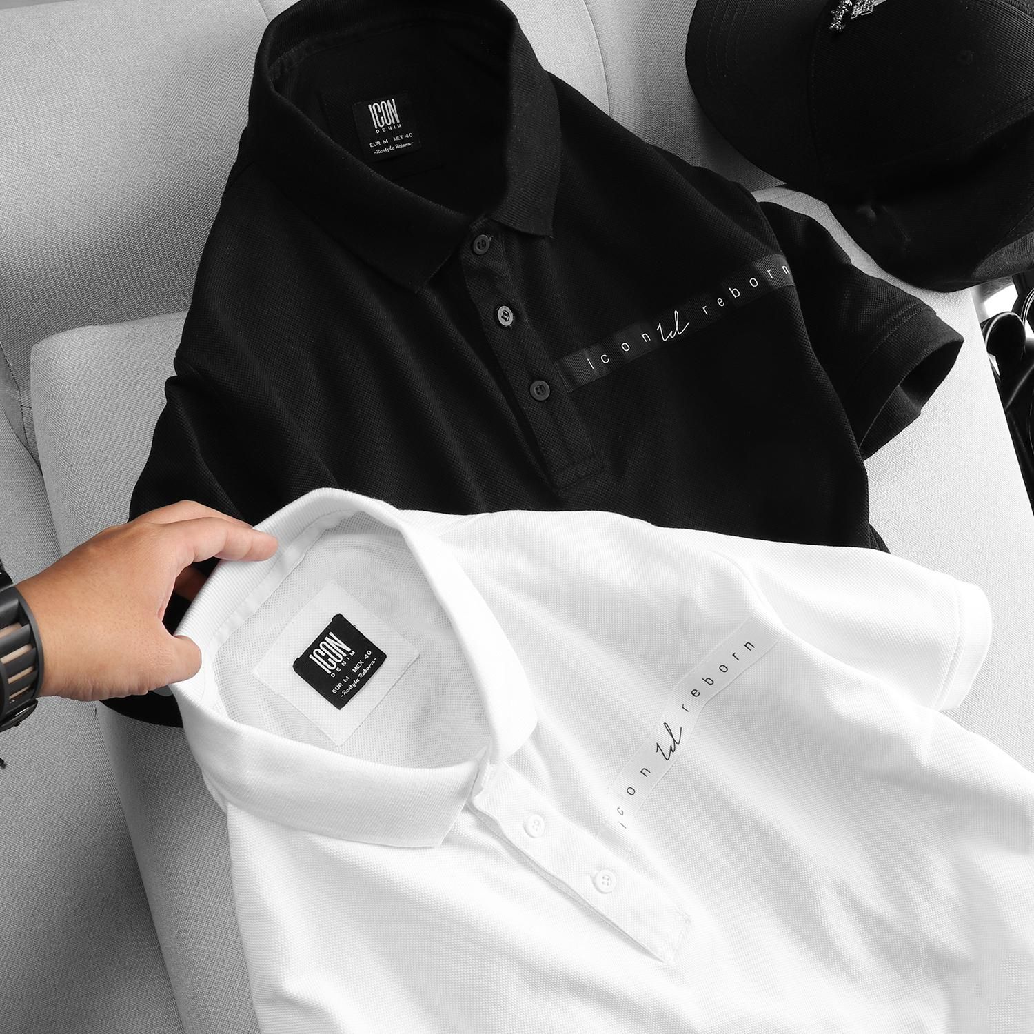 Áo polo ICON DENIM signature