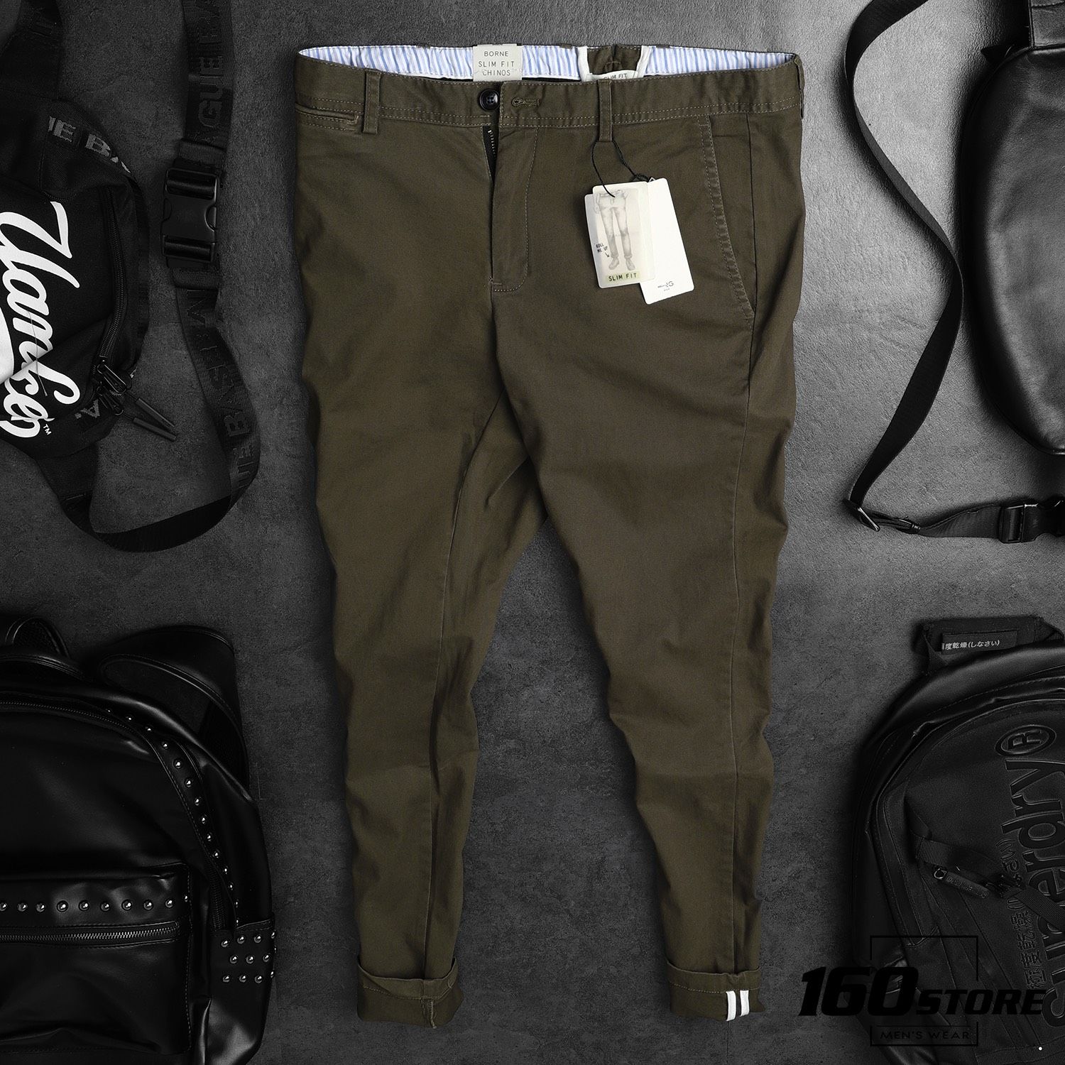 Quần kaki M.N.G borne slim fit