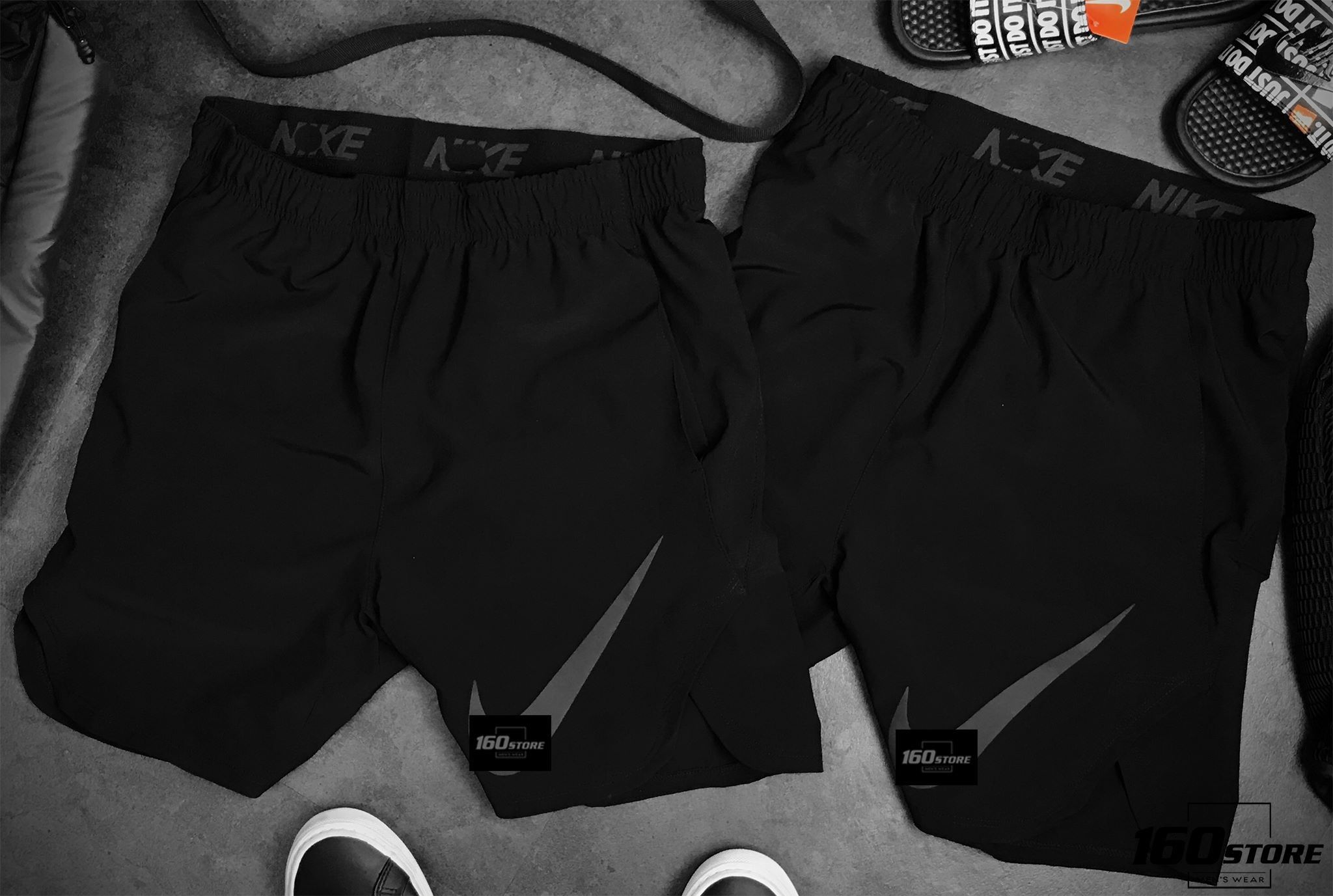 Quần short NlKE black logo