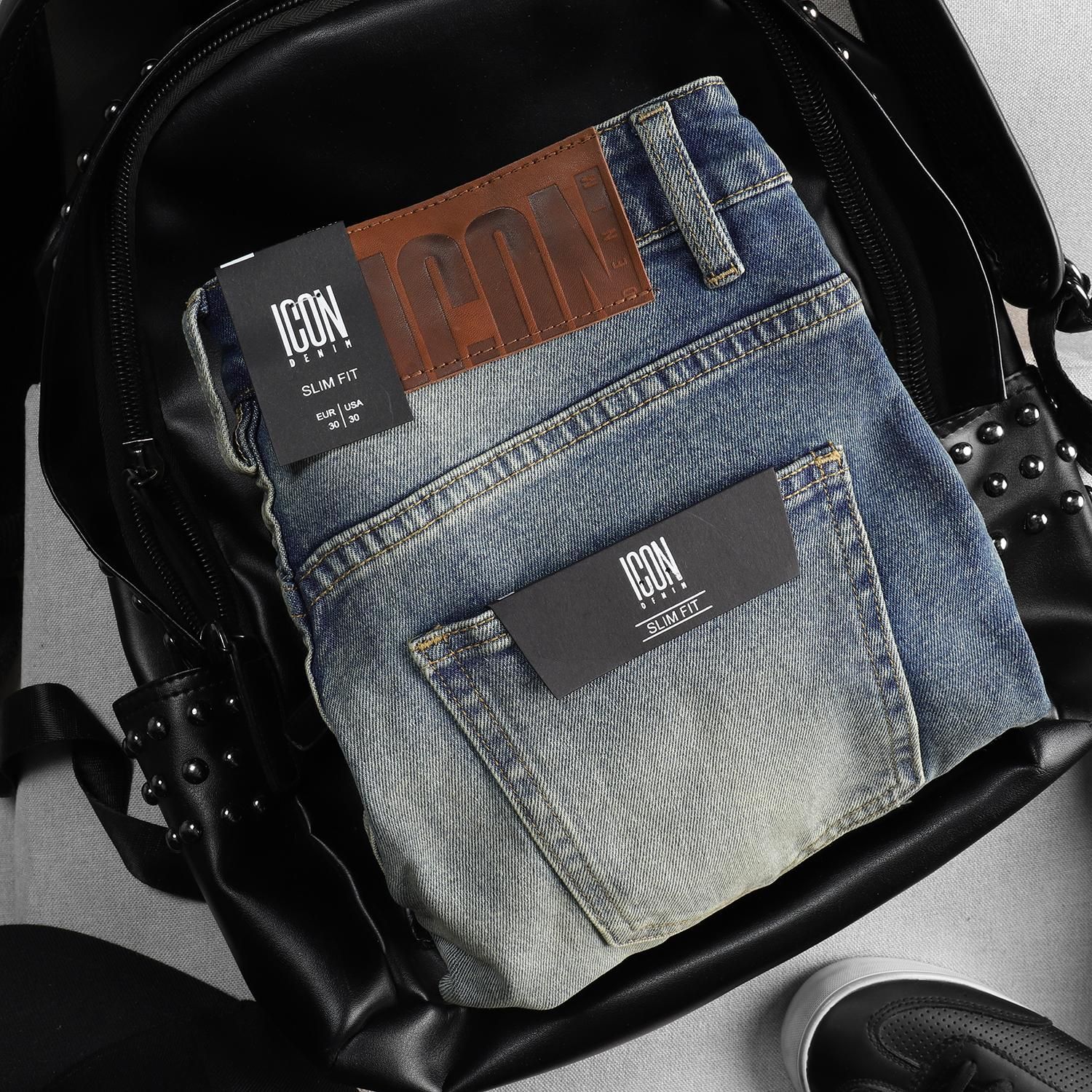 Quần jean ICON DENIM wash slim