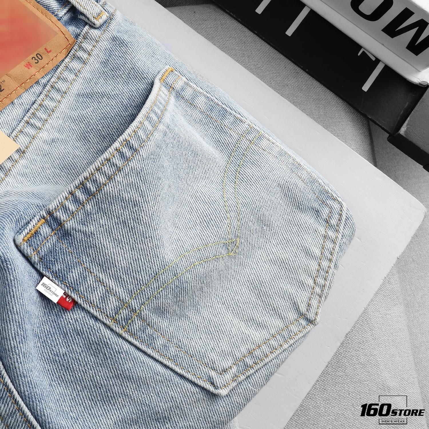 Quần short jean LVIS wash ripped