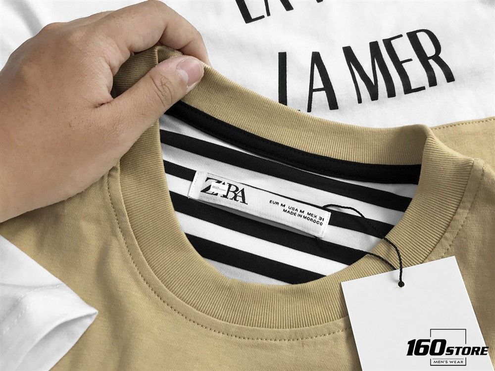 Áo thun sọc ZRA oversized