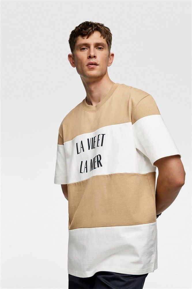 Áo thun sọc ZRA oversized
