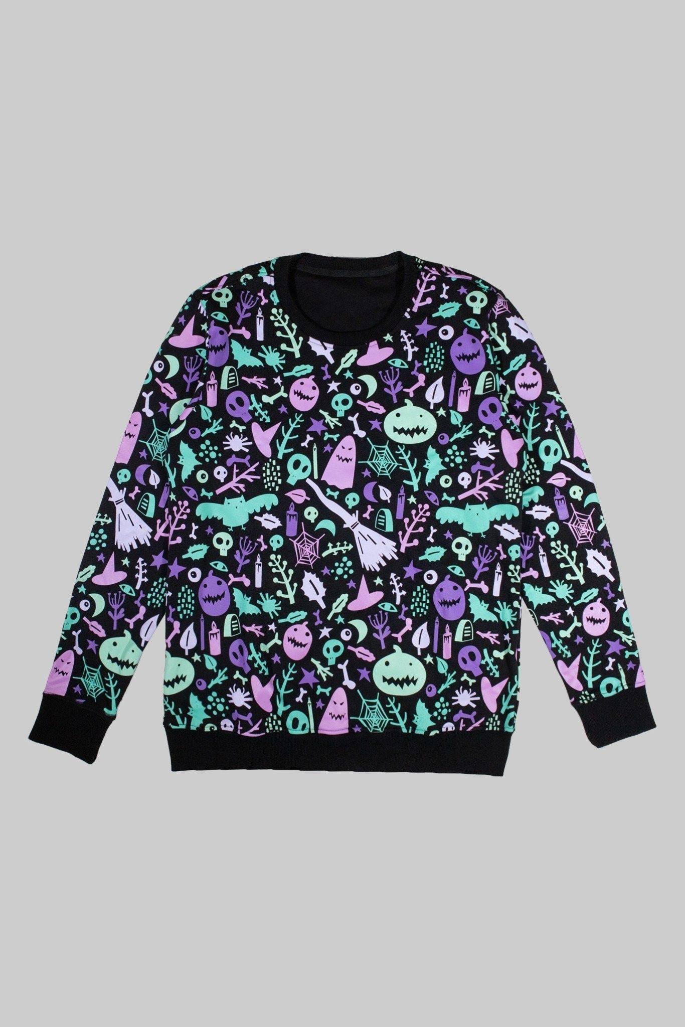 Sweatshirt ICON DENIM Black Skeleton