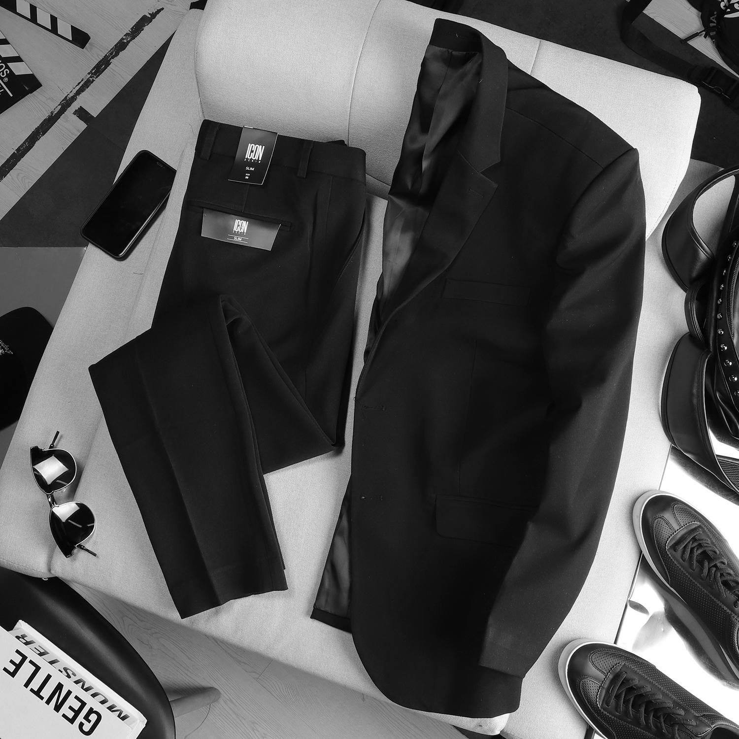 Quần tây ICON DENIM Black