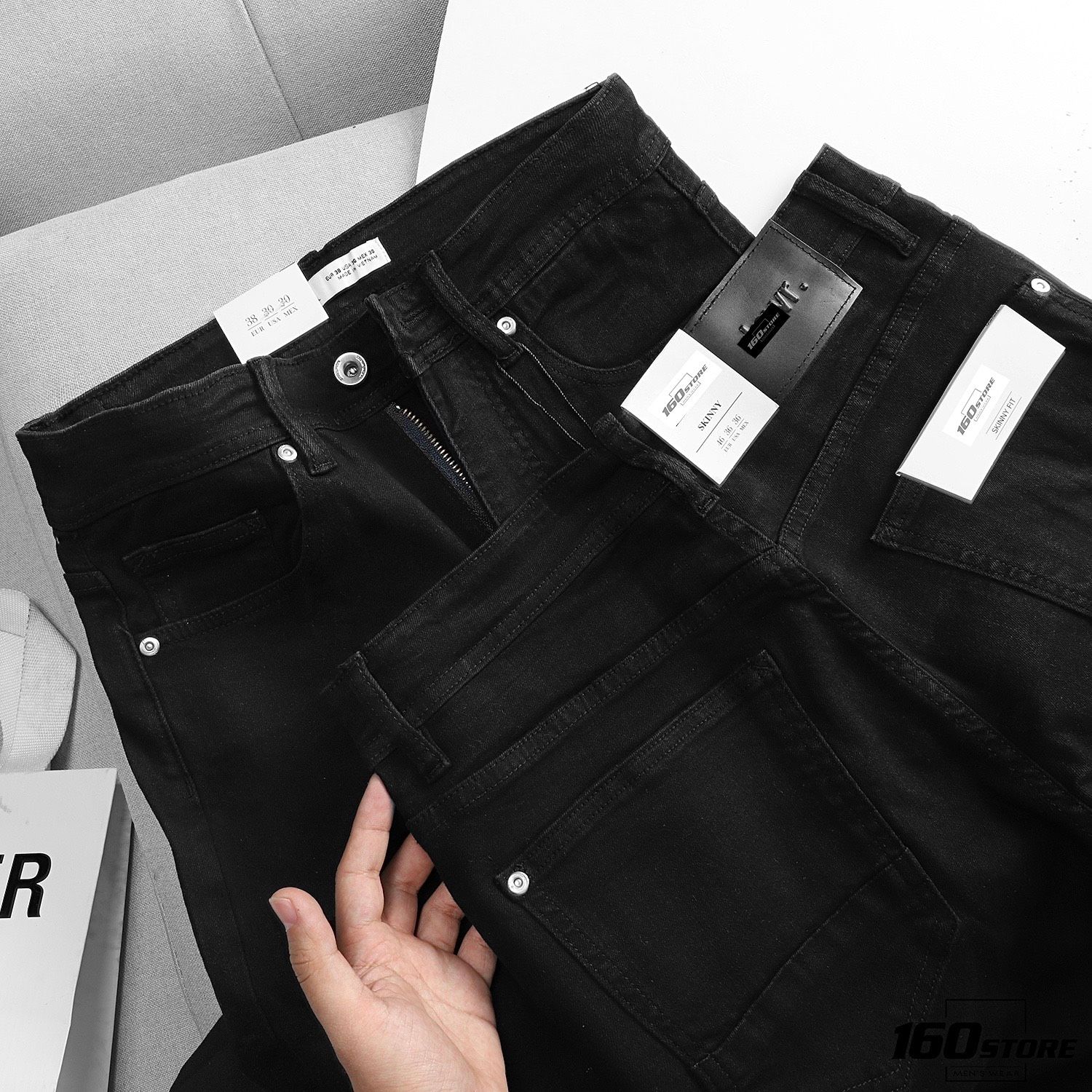 Quần Jean ZRA đen Skinny