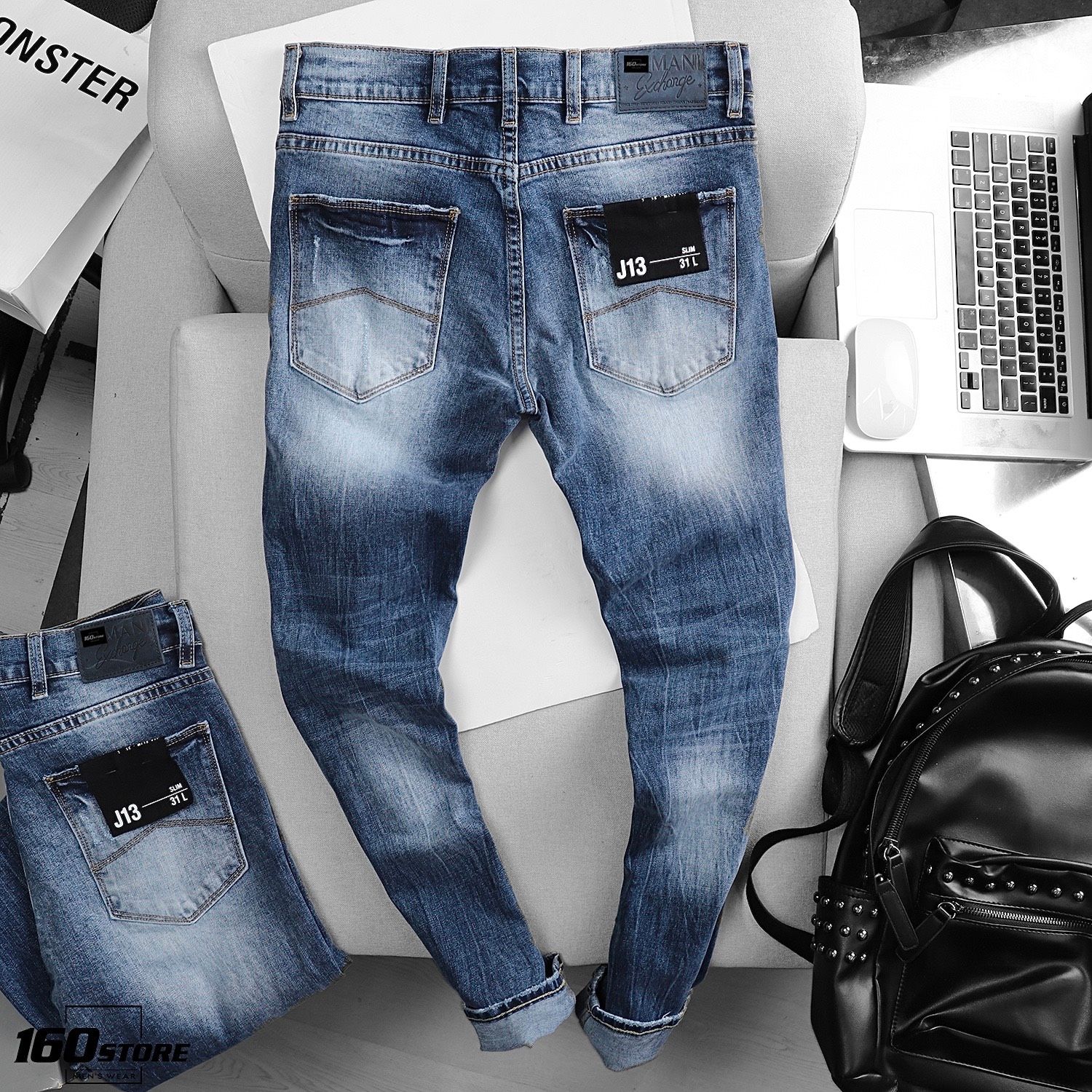 Quần jeans A.X / Slim Ripped